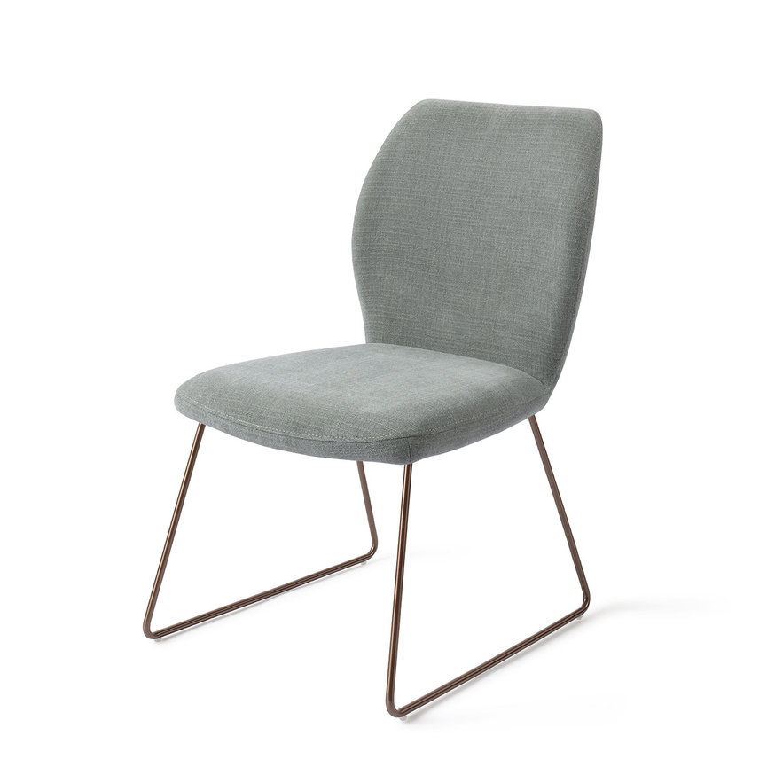 Ikata Breezy Blue Eetkamerstoel Slide Rose