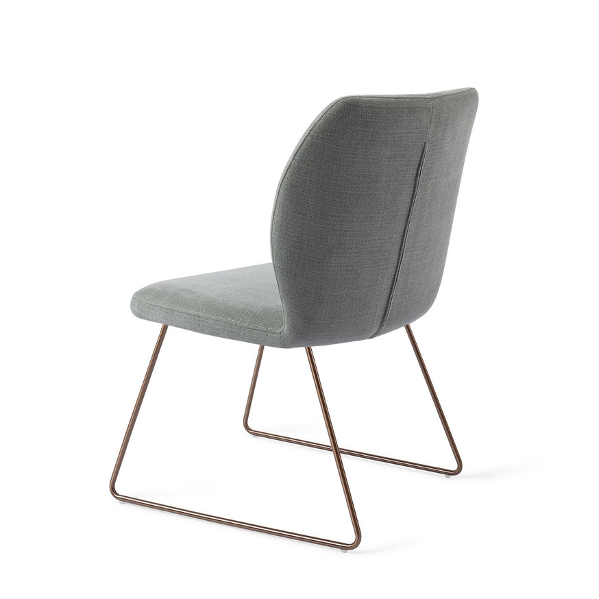 Ikata Breezy Blue Eetkamerstoel Slide Rose