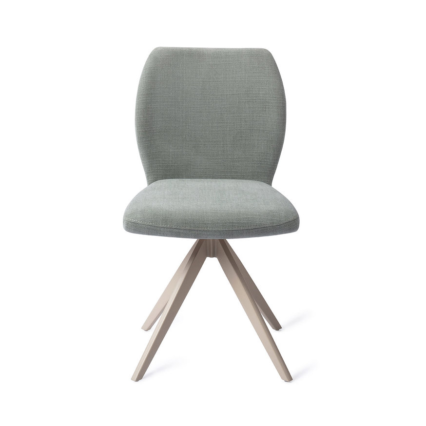 Ikata Breezy Blue Eetkamerstoel Turn Beige