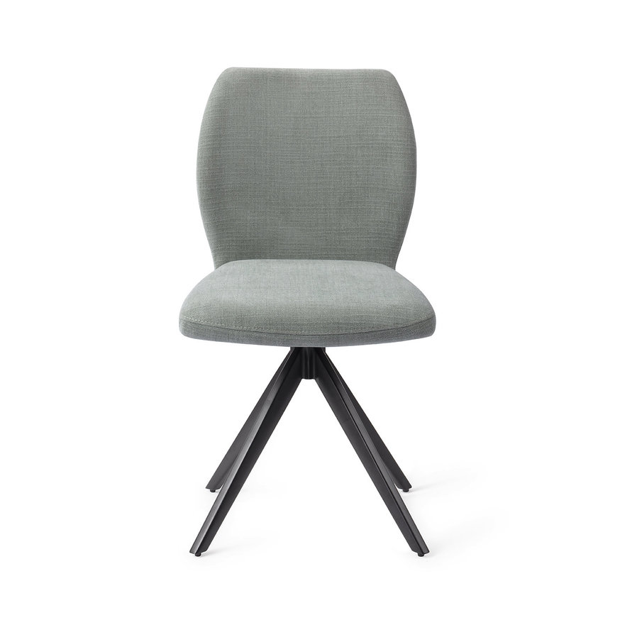 Ikata Breezy Blue Eetkamerstoel Turn Black