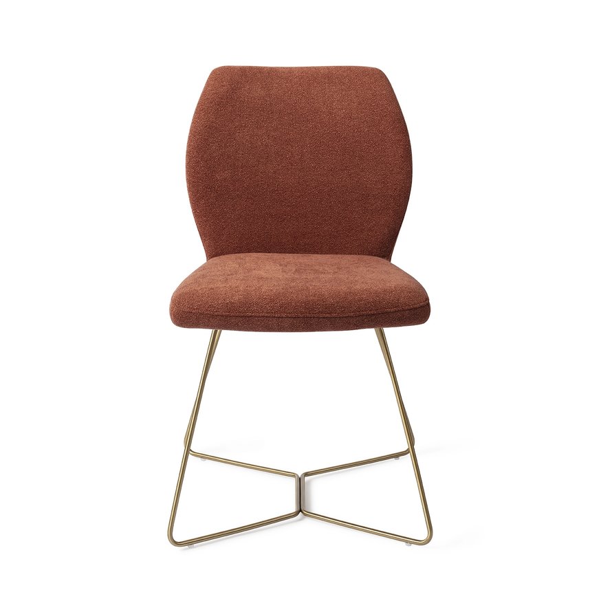 Ikata Cosy Copper Eetkamerstoel Beehive Gold