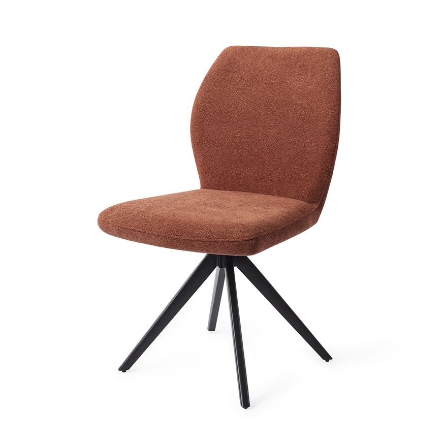 Ikata Cosy Copper Eetkamerstoel Turn Black
