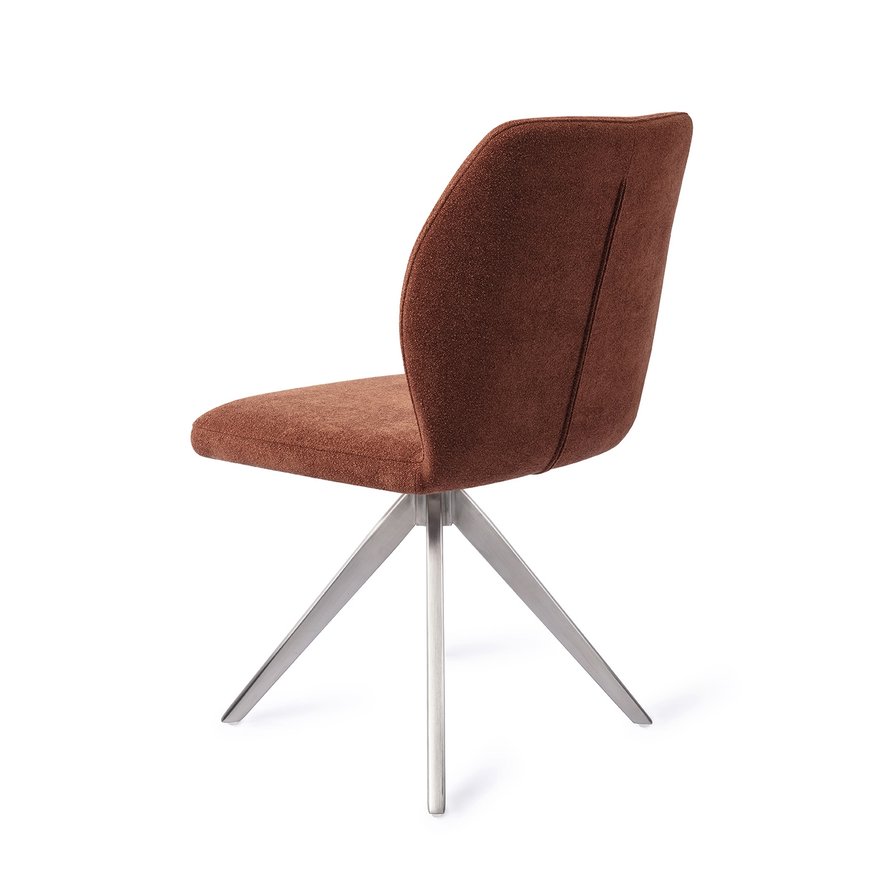 Ikata Cosy Copper Eetkamerstoel Turn Steel