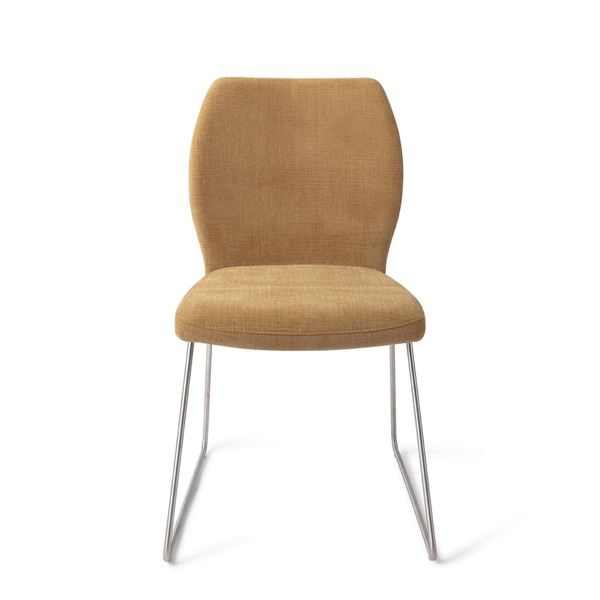 Ikata Honey Harvest Eetkamerstoel Slide Steel