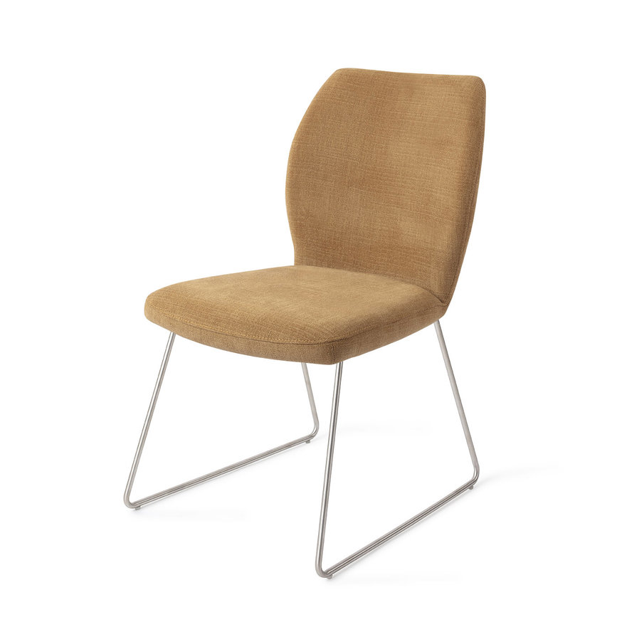 Ikata Honey Harvest Eetkamerstoel Slide Steel