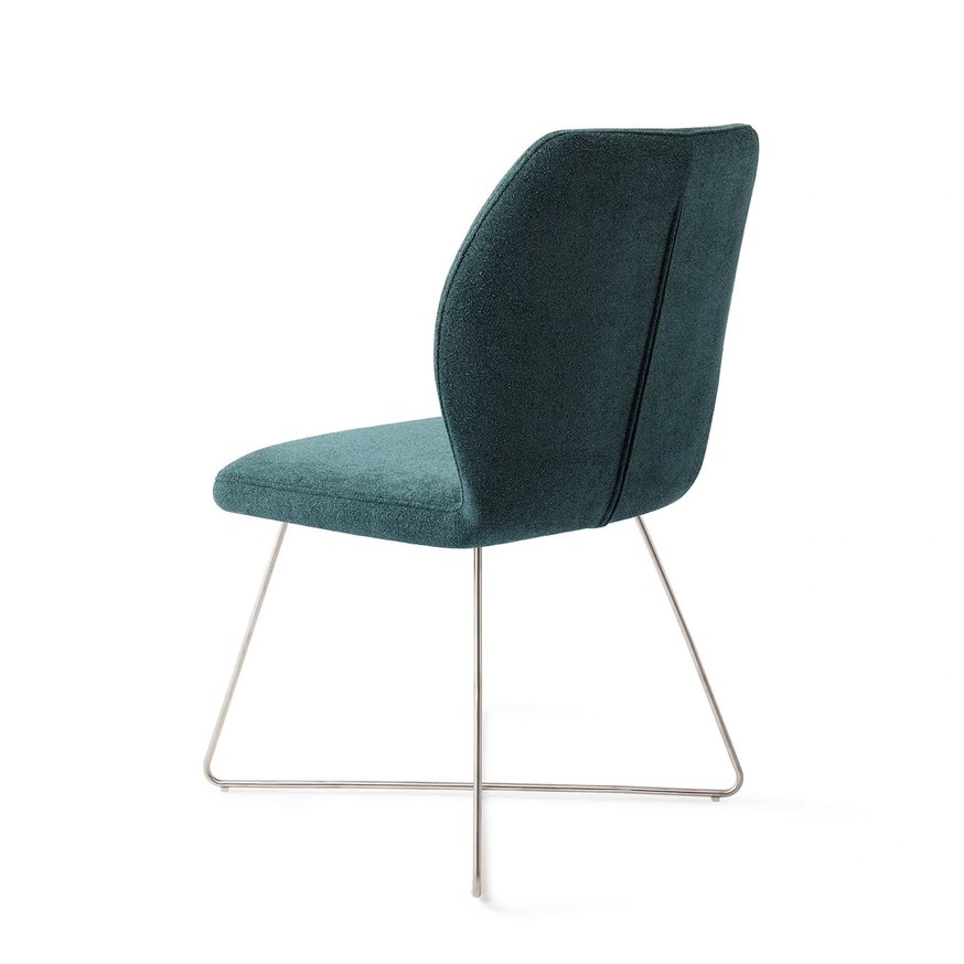 Ikata Merry Mermaid Eetkamerstoel Cross Steel