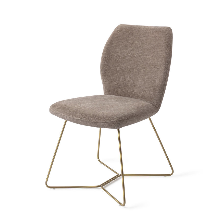 Ikata Mocha Mist Eetkamerstoel Beehive Gold
