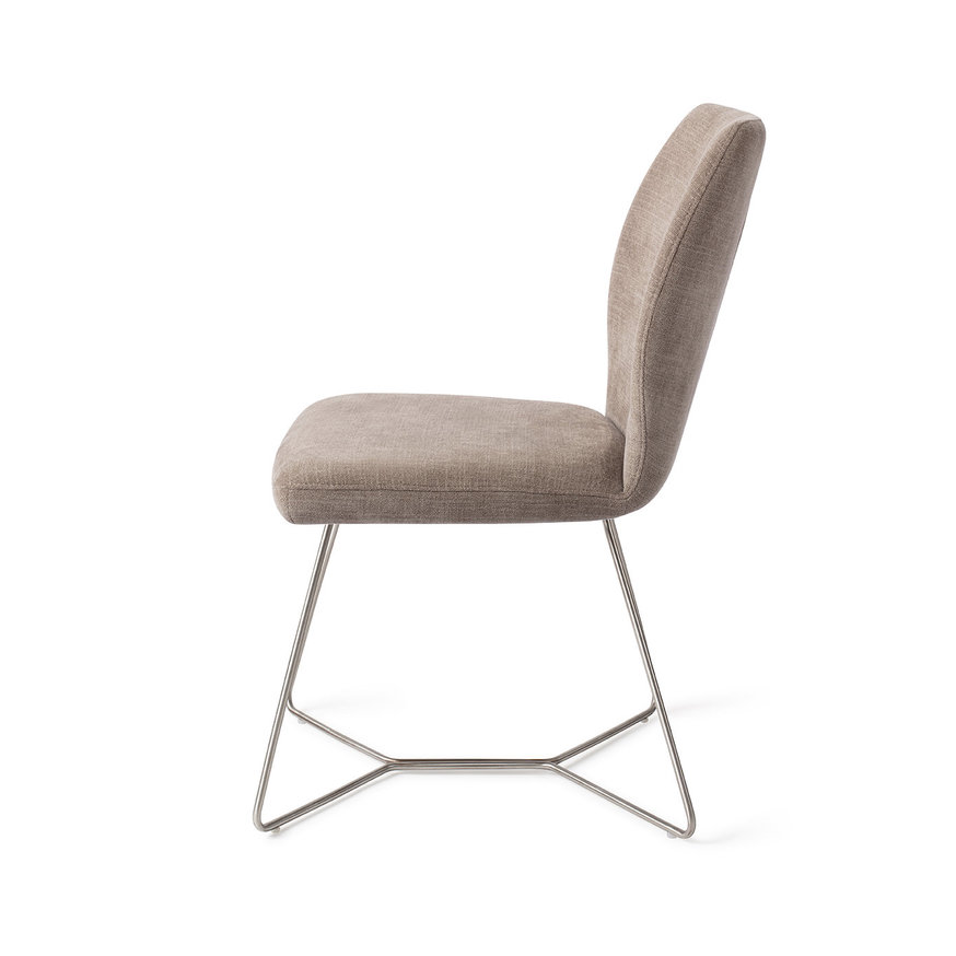 Ikata Mocha Mist Eetkamerstoel Beehive Steel