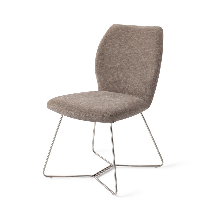 Ikata Mocha Mist Eetkamerstoel Beehive Steel