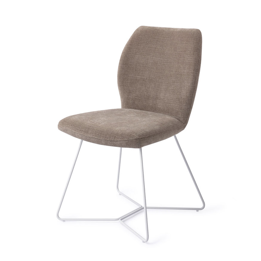 Ikata Mocha Mist Eetkamerstoel Beehive White