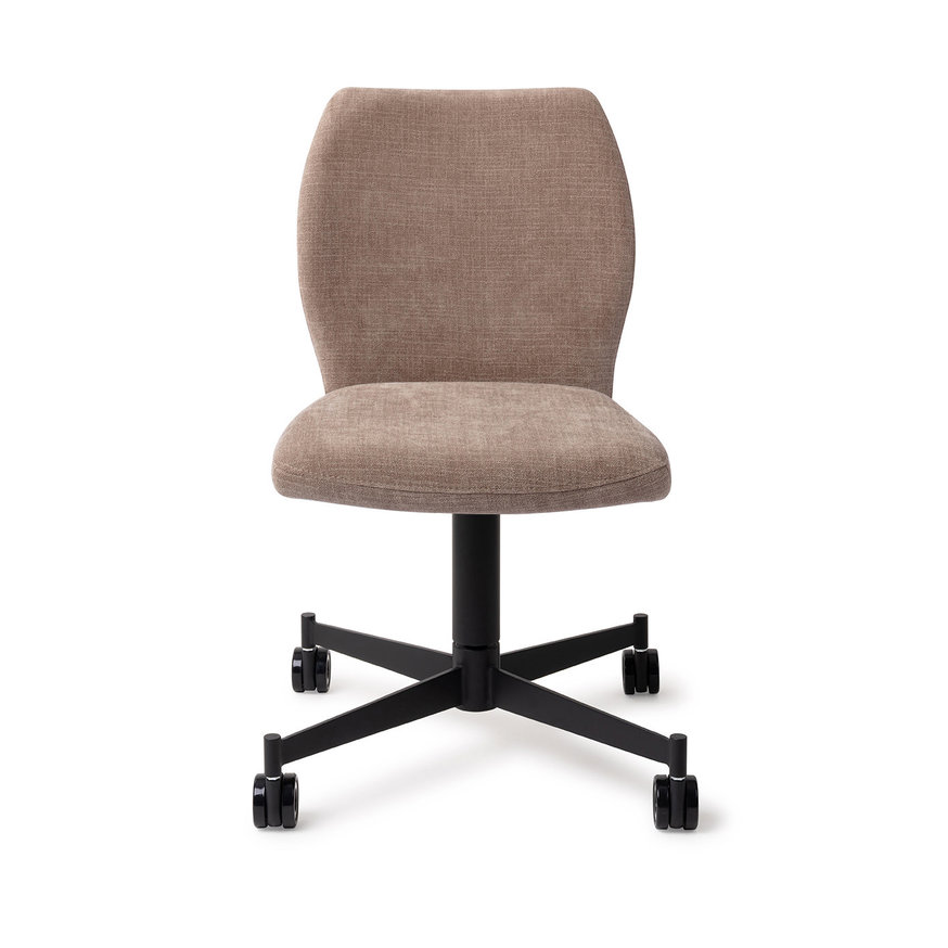 Ikata Mocha Mist Eetkamerstoel Caster Black