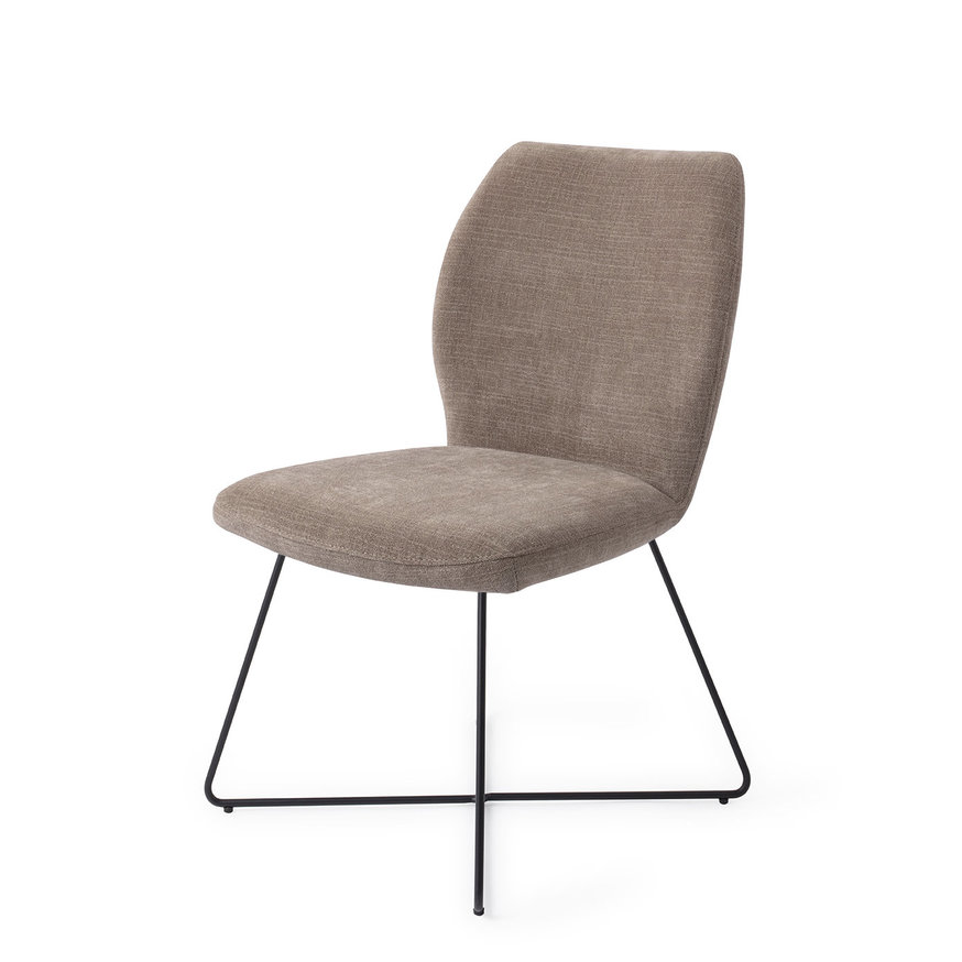 Ikata Mocha Mist Eetkamerstoel Cross Black