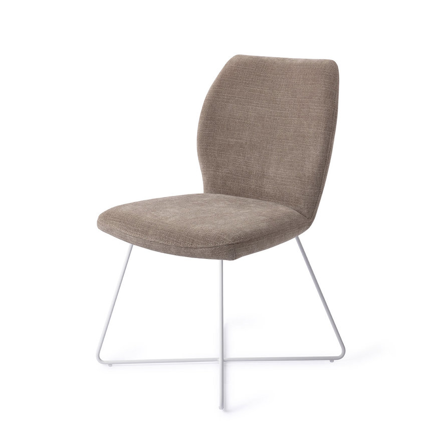 Ikata Mocha Mist Eetkamerstoel Cross White