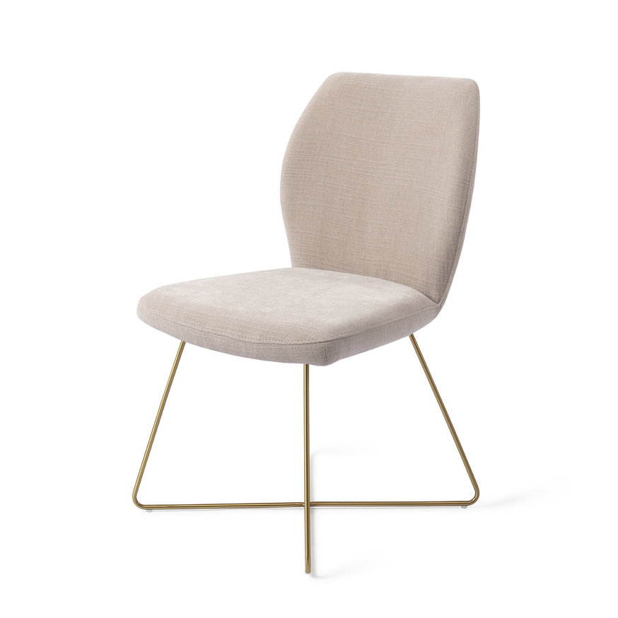 Ikata Sand Strand Eetkamerstoel Cross Gold