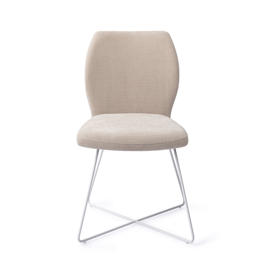 Ikata Sand Strand Eetkamerstoel Cross White