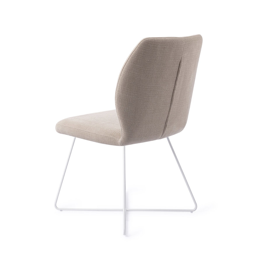 Ikata Sand Strand Eetkamerstoel Cross White