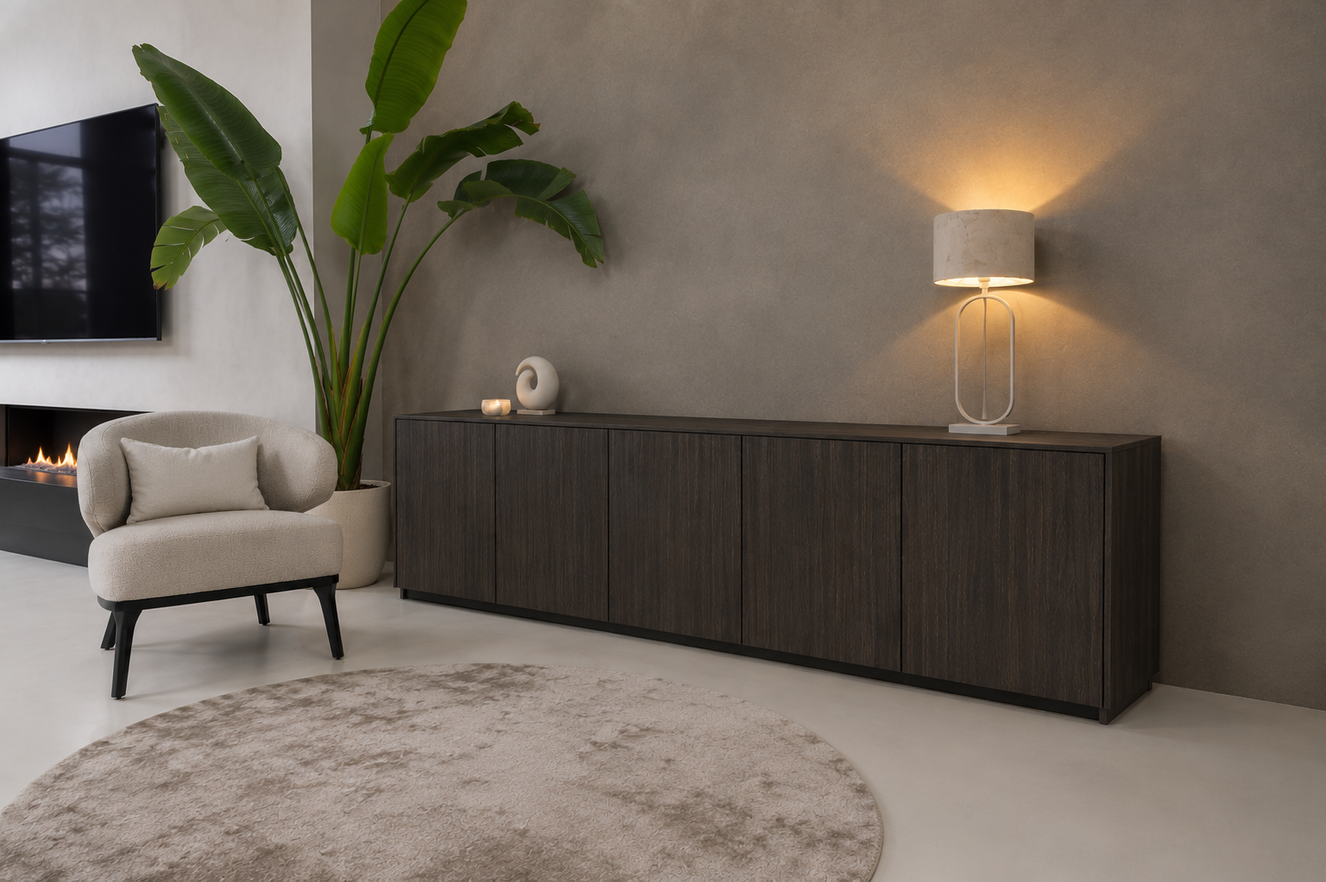 Johnson Dressoir 5-deurs Staand Eiken
