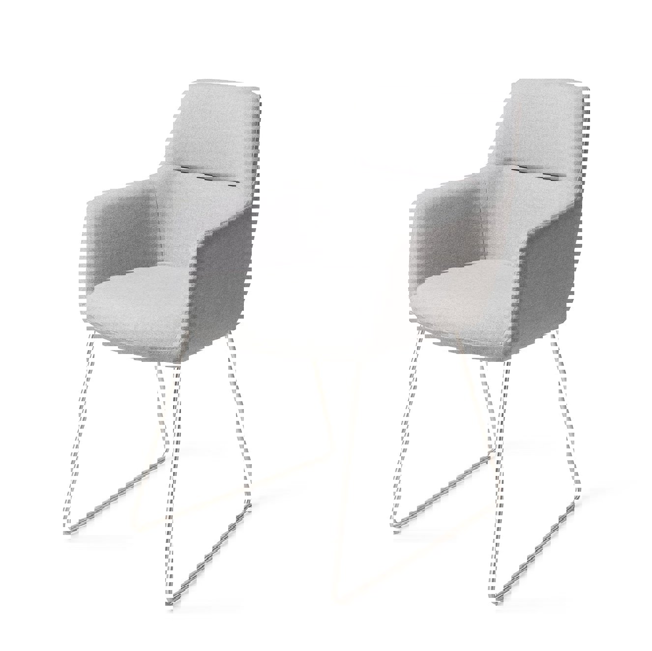 Kinko Cloud Eetkamerstoel Slide Steel