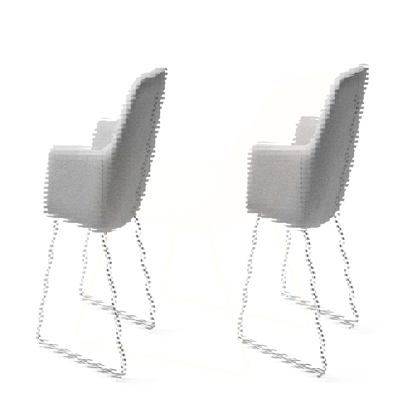 Kinko Cloud Eetkamerstoel Slide Steel