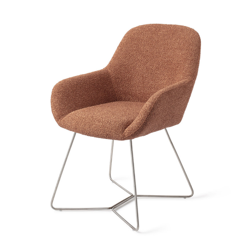 Kushi Amber Autumn Eetkamerstoel Beehive Steel