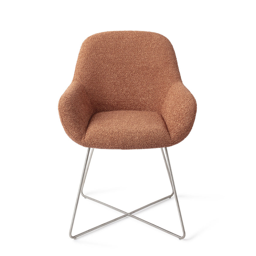 Kushi Amber Autumn Eetkamerstoel Cross Steel