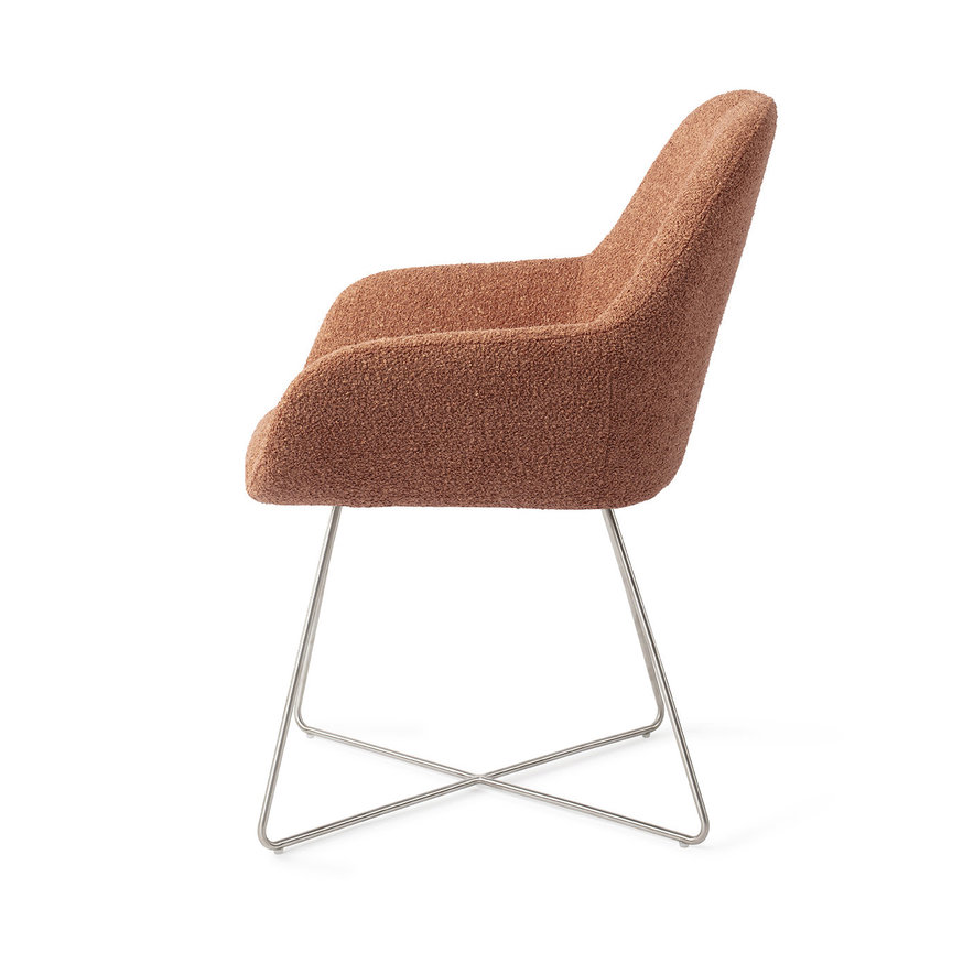Kushi Amber Autumn Eetkamerstoel Cross Steel