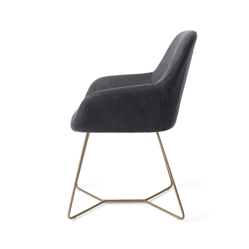 Kushi BlackOut Eetkamerstoel Beehive Gold
