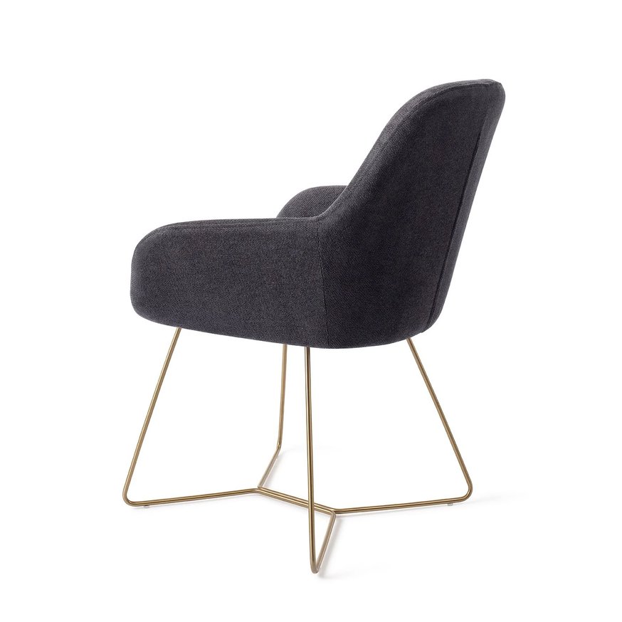 Kushi BlackOut Eetkamerstoel Beehive Gold