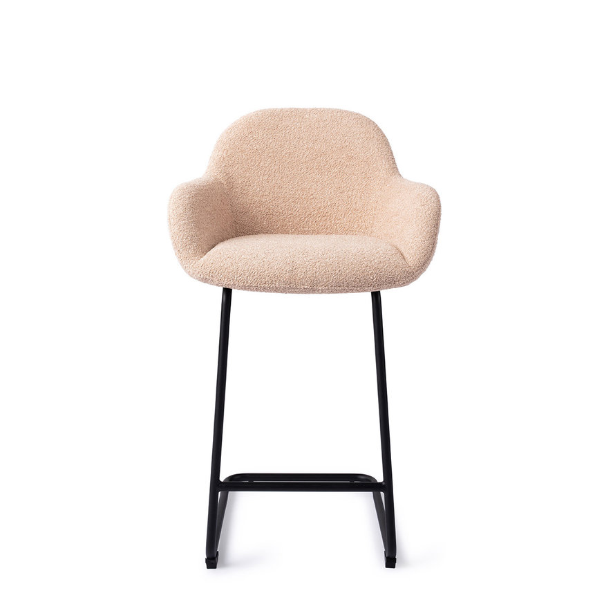 Kushi Flax Relax Barkruk (L) Counter Arch Black