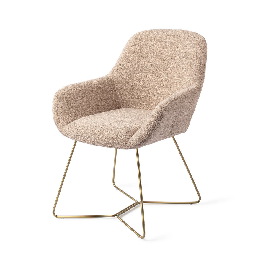 Kushi Flax Relax Eetkamerstoel Beehive Gold