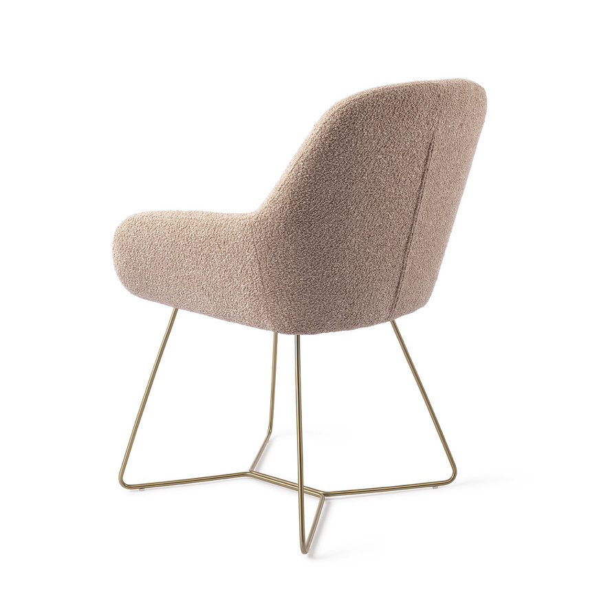 Kushi Flax Relax Eetkamerstoel Beehive Gold