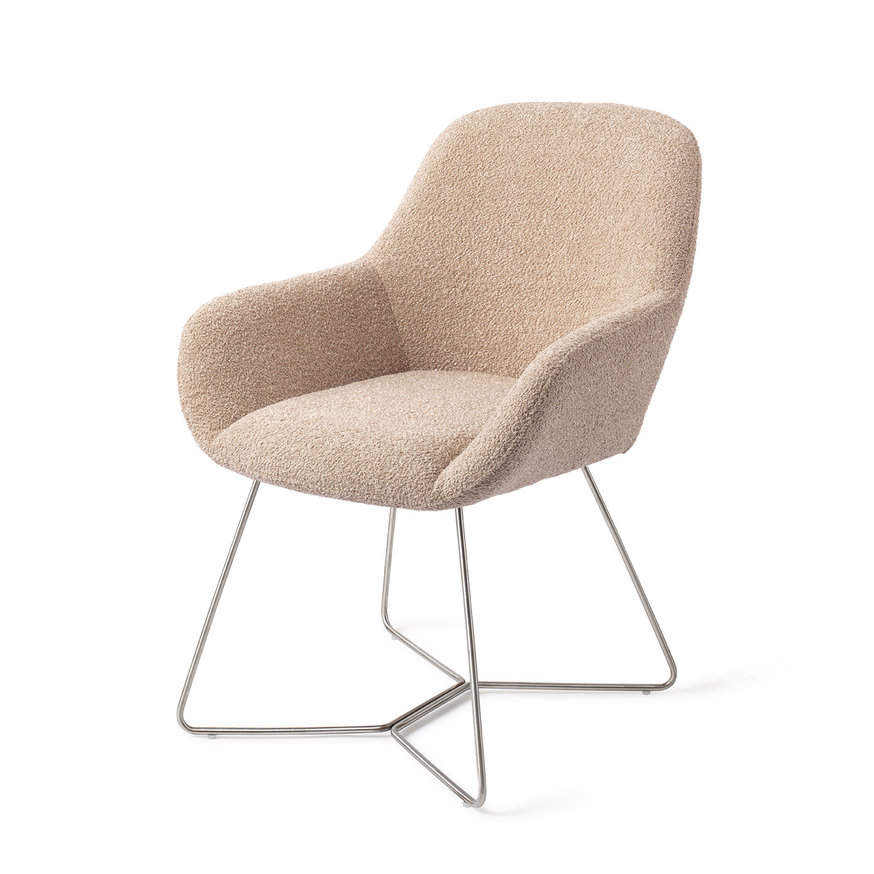 Kushi Flax Relax Eetkamerstoel Beehive Steel