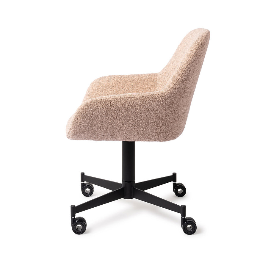 Kushi Flax Relax Eetkamerstoel Caster Black