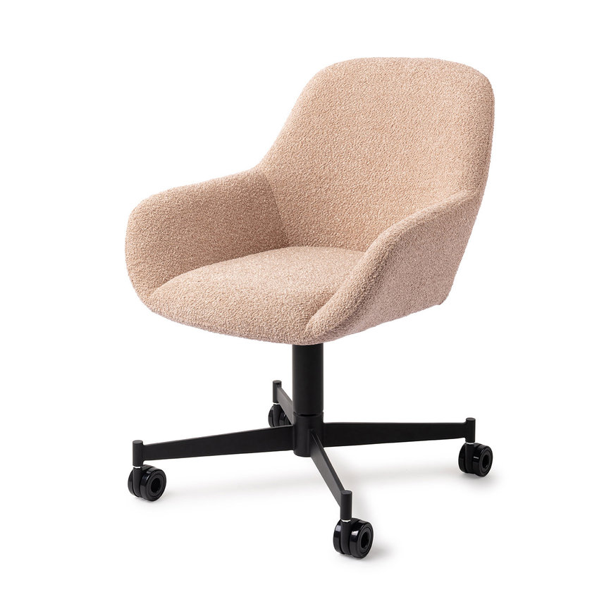 Kushi Flax Relax Eetkamerstoel Caster Black