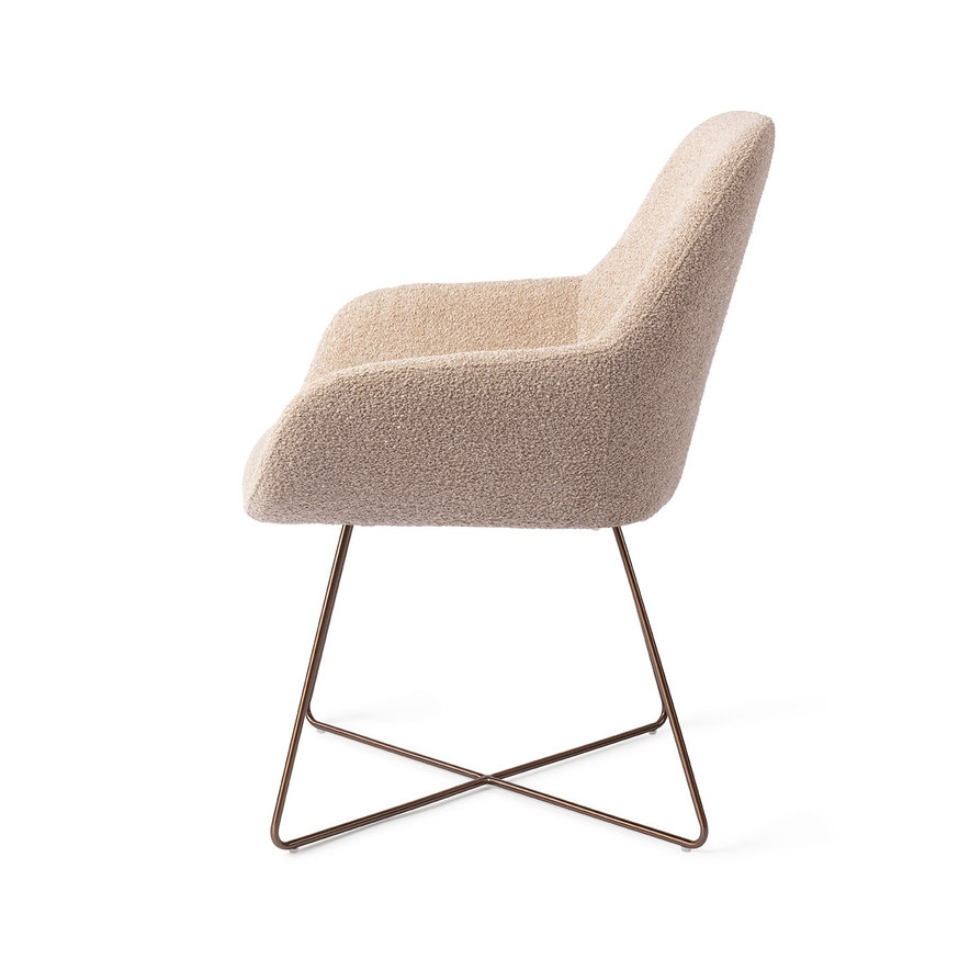 Kushi Flax Relax Eetkamerstoel Cross Rose