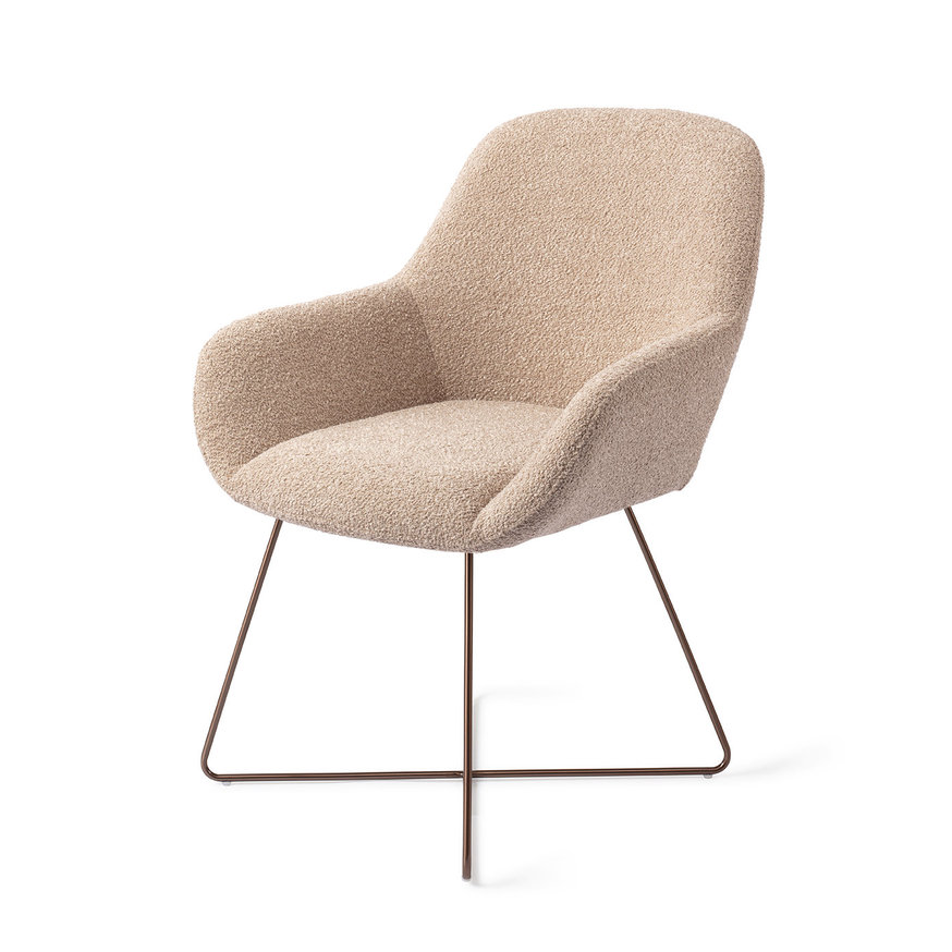 Kushi Flax Relax Eetkamerstoel Cross Rose