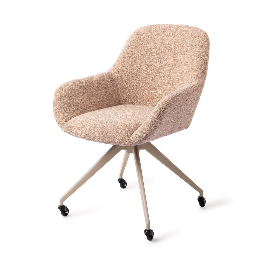 Kushi Flax Relax Eetkamerstoel Glide Beige