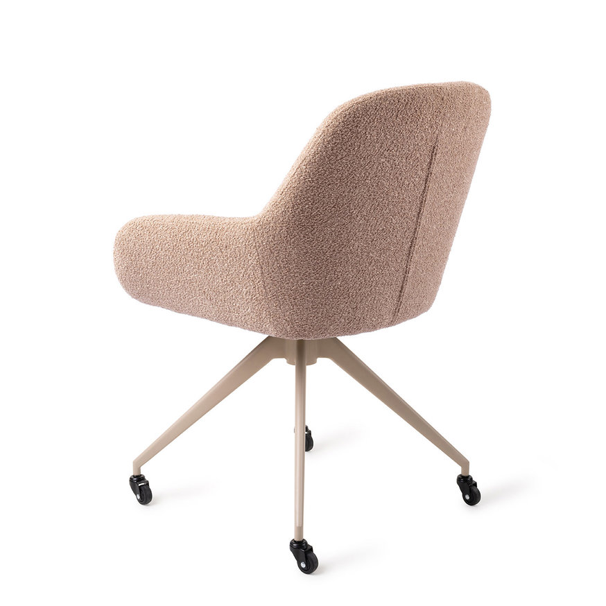 Kushi Flax Relax Eetkamerstoel Glide Beige