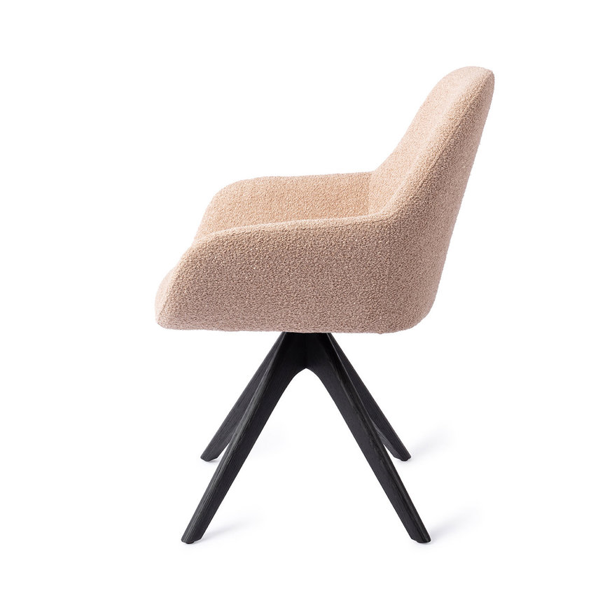 Kushi Flax Relax Eetkamerstoel Revolve Oak Black