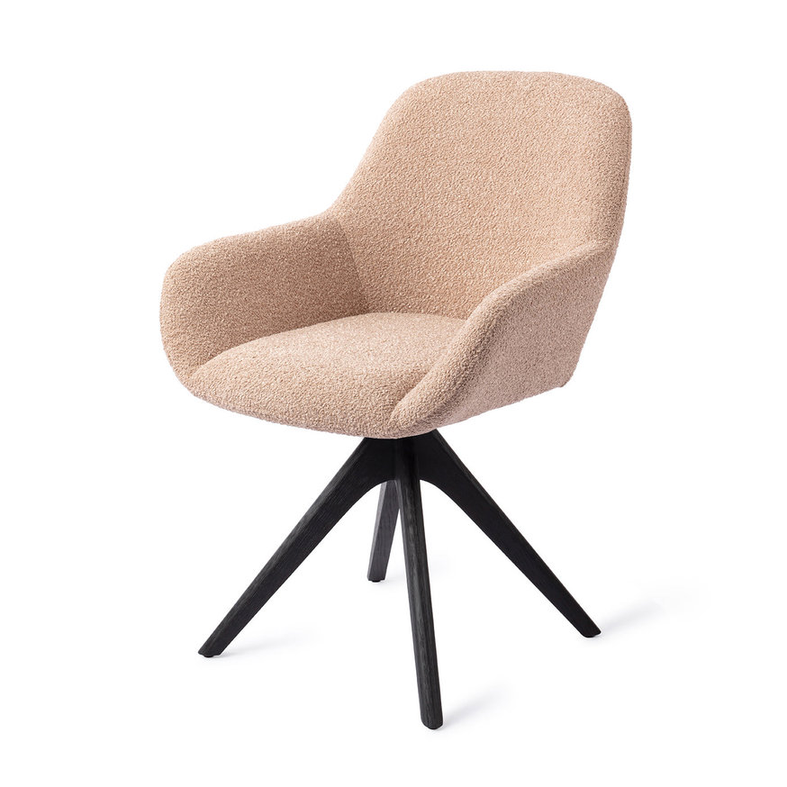 Kushi Flax Relax Eetkamerstoel Revolve Oak Black