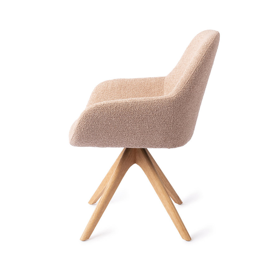 Kushi Flax Relax Eetkamerstoel Revolve Oak Natural