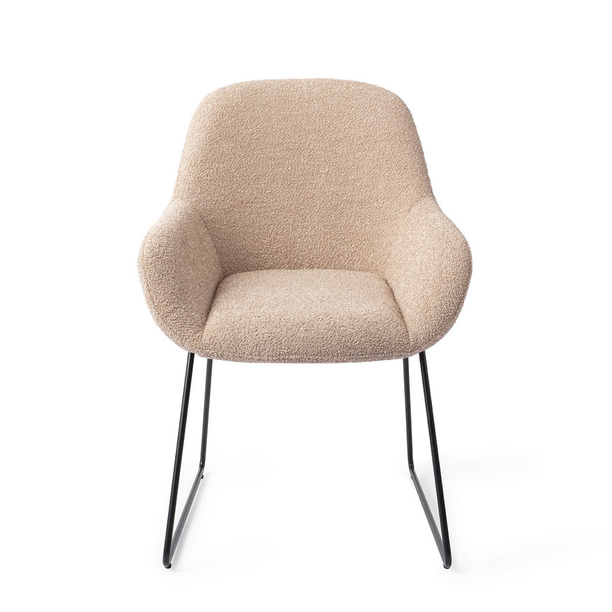 Kushi Flax Relax Eetkamerstoel Slide Black