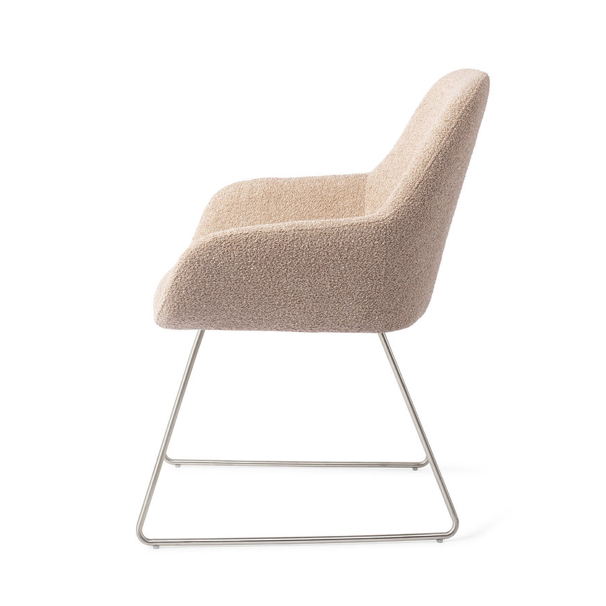 Kushi Flax Relax Eetkamerstoel Slide Steel