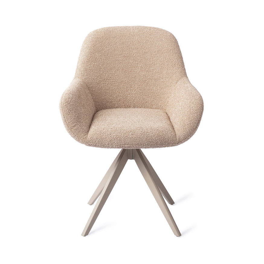 Kushi Flax Relax Eetkamerstoel Turn Beige