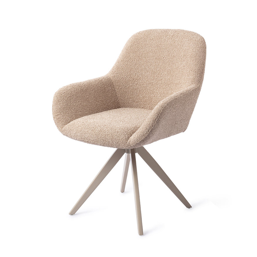 Kushi Flax Relax Eetkamerstoel Turn Beige