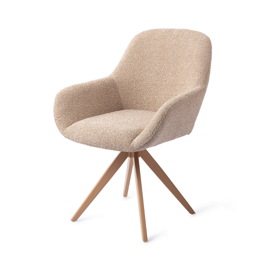 Kushi Flax Relax Eetkamerstoel Turn Peach