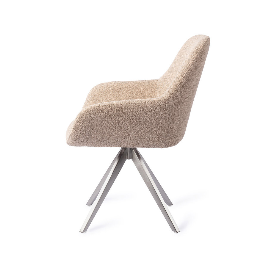 Kushi Flax Relax Eetkamerstoel Turn Steel