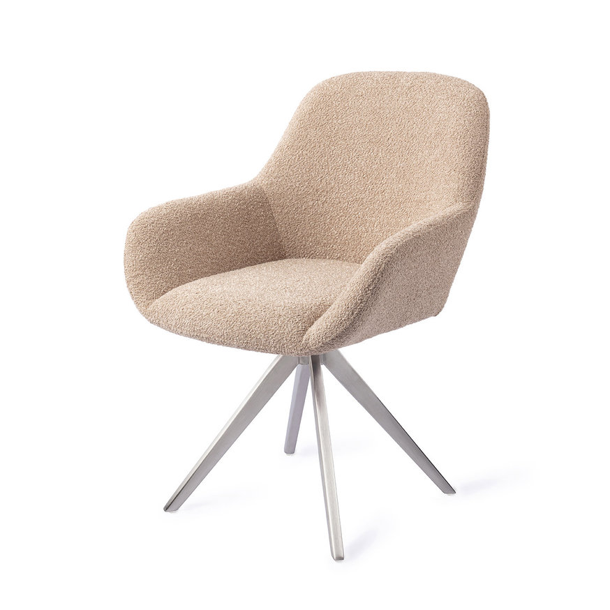 Kushi Flax Relax Eetkamerstoel Turn Steel