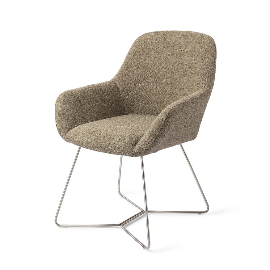Kushi Moss Meadow Eetkamerstoel Beehive Steel