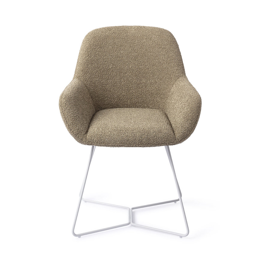 Kushi Moss Meadow Eetkamerstoel Beehive White